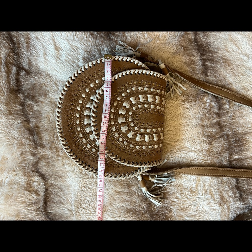 Ukrainian Handmade Leather Crossbody Bag - Picture 6 of 7